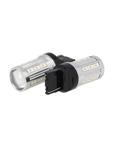 Lampada Led T20 W21W WY21W 7440 Giallo Arancione 21 Smd 5730 Super Luminoso Luci Frecce Auto 12V 5W