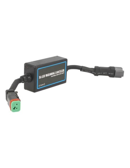 Filtro Resistenza Per Led Work Bar Light Warning Canceller 300W 12V Con Connettore DT