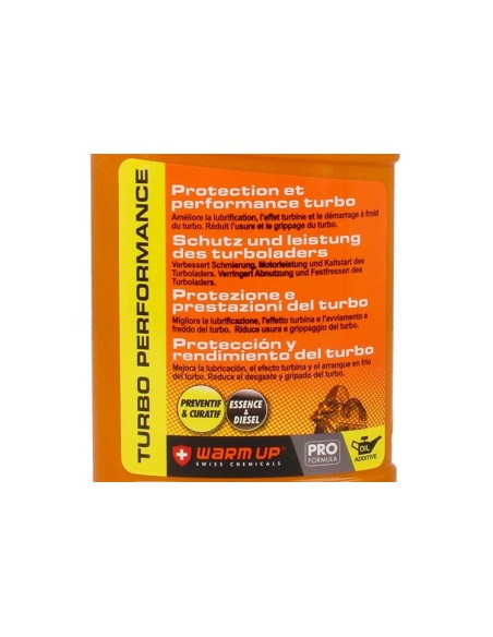 WARM UP Turbo Performance TP300 Trattamento Antiattrito e Lubrificante Per Asse Turbina e Cuscinetto Fluido Del Turbo 300ml