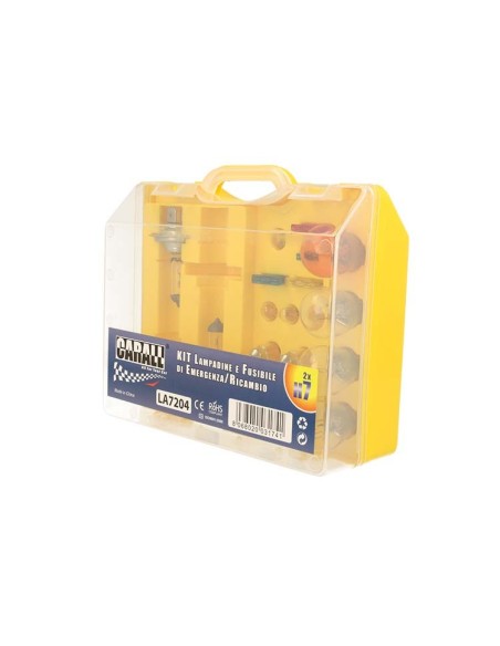 Kit Lampade Ricambio Emergenza Alogena Auto Bulbset 2X H7 12V 4 Fusibile (17 pz)