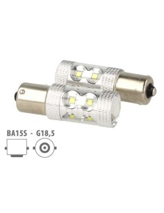 Lampada Led BA15S 1156 P21W 50W 12V 24V Canbus Luci Diurne Audi Q7 A3 A6 Fiat 500X Renault Megane 3