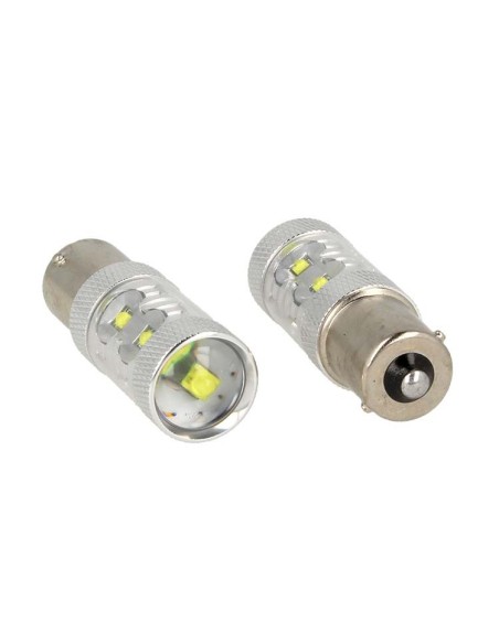 Lampada Led BA15S 1156 P21W 50W 12V 24V Canbus Luci Diurne Audi Q7 A3 A6 Fiat 500X Renault Megane 3