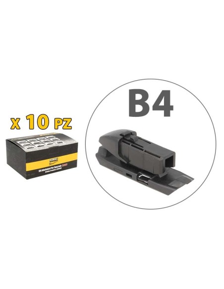 Kit 10 Attacchi B4 Per Spazzole Tergicristallo Carall S985 Flat e T191 Ibrida