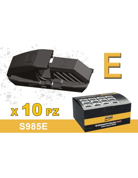 Kit 10 Attacchi E Per Spazzole Tergicristallo Carall S985 Flat e T191 Ibrida