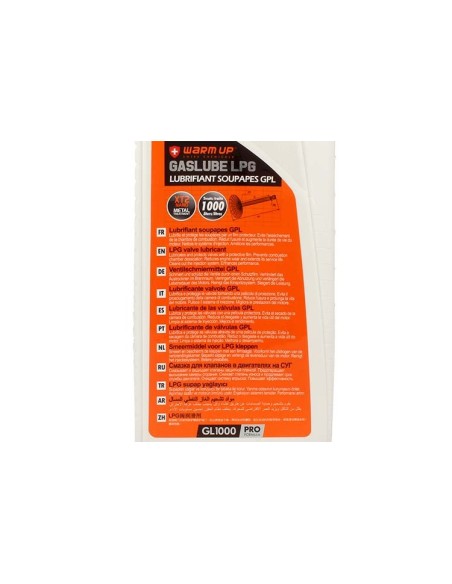 WARM UP Gaslube LPG Lubrificante Valvole GPL 1000ml