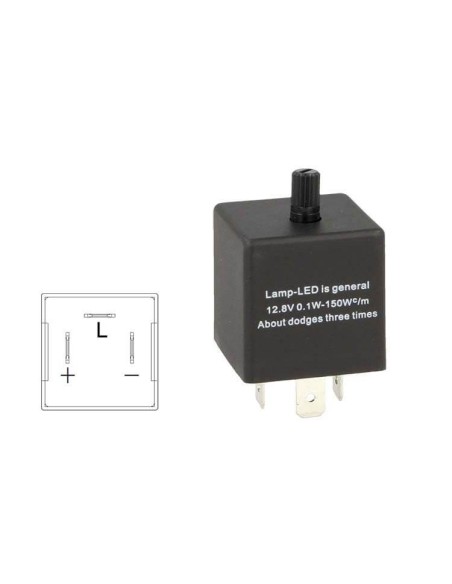 Flasher Led Lampeggiatore Rele Relay Frequenza Regolabile 3 Pin 12V CF13 Per Frecce Led Auto Giapponese
