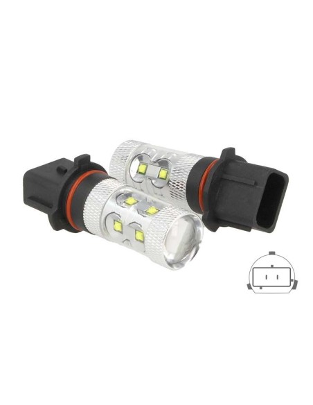 Lampada Led P13W PG18.5d-1 50W 12V 24V Bianco Per Luci Diurne Fendinebbia Audi A4 Q5 Q5 Chevrolet Hyundai Kia
