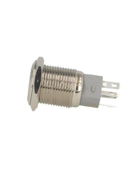 Interruttore Pulsante Bilanciere Rotondo 5 Pin Acciaio Inossidabile Con Spia Led Rosso 12V Auto Moto Foro 16mm