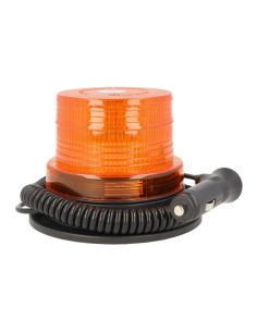 Lampada Luce Lampeggiante Led Rotante Strobo Arancione Magnetico 12V 24V Segnalazione Emergenza Per Auto Trattore Omologato E9 2