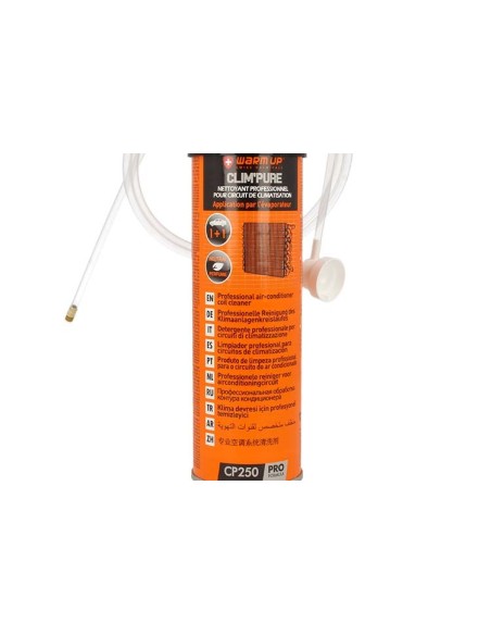 WARM UP Clim Pure Pulitore Detergente Professionale Per Circuito Di Climatizzazione 250ml Schiuma Attiva Penetrante