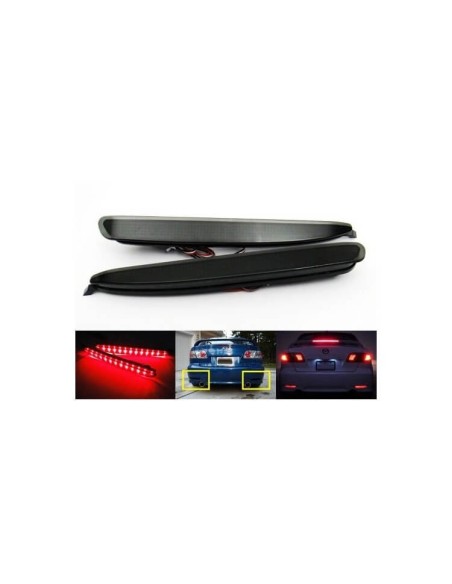 Kit 2 Fanali Posteriori A Led Nero Fume Per Mazda 3 Sostituzione Riflettore Catarifrangente Originale