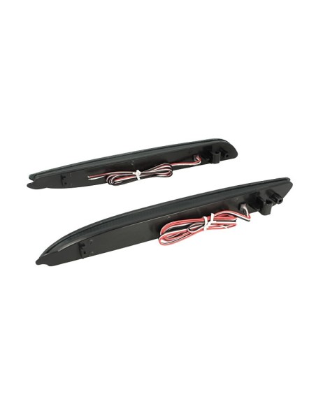 Kit 2 Fanali Posteriori A Led Nero Fume Per Mazda 3 Sostituzione Riflettore Catarifrangente Originale