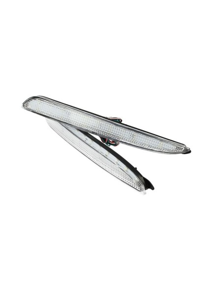 Kit 2 Fanali Posteriori A Led Trasparente Per Mazda 3 Rear Bumper Tail Brake Reflector Light