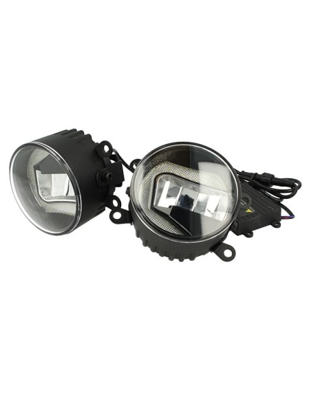 Fari Led Fendinebbia 15W Luce Di Marcia Diurna Forma L 7W 3,5 Pollice Per Citroen C4 C5 C6 Picasso Renault