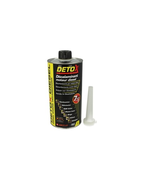 WARM UP Detox Diesel DD1000 Decarbonizzante Disincrostante Motore Diesel 7 in 1:Camera di Combustione Immissione Valvola EGR Tes