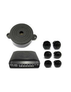 Kit 6 Sensori di Parcheggio Posteriori Staccabile Cicalino Acustico Per Auto Grande Come Suv Jeep Station Wagon Furgone SB-301S- 2