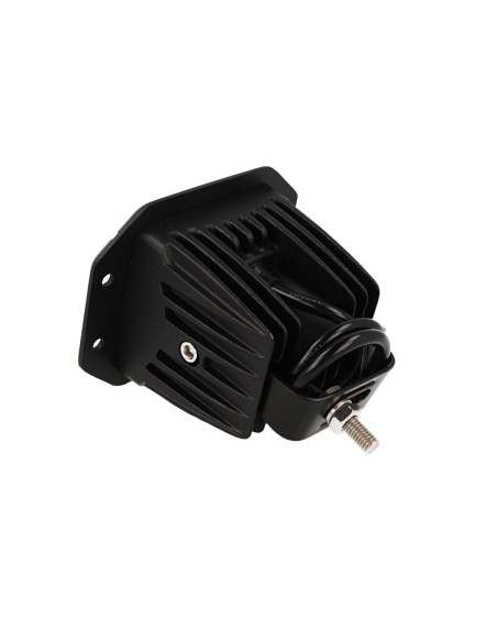 Fanale Luci Diurne A Led DRL Work Light Faro Da Lavoro Rettangolare 12V 24V 24W (6X4W) IP67 Bianco
