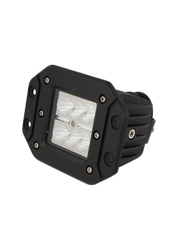 Fanale Luci Diurne A Led DRL Work Light Faro Da Lavoro Rettangolare 12V 24V 24W (6X4W) IP67 Bianco