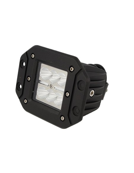 Fanale Luci Diurne A Led DRL Work Light Faro Da Lavoro Rettangolare 12V 24V 24W (6X4W) IP67 Bianco