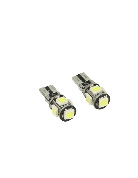 24V Lampada Led Canbus T10 W5W Colore Giallo Arancione Luci Posizione Targa Per Camion Bus Barca 5 Smd 5050