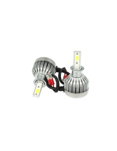 Kit Full Lampada Led Cob H3 20W 12V 24V Bianco 6000K Per Abbagliante e Fendinebbia Senza Driver 2