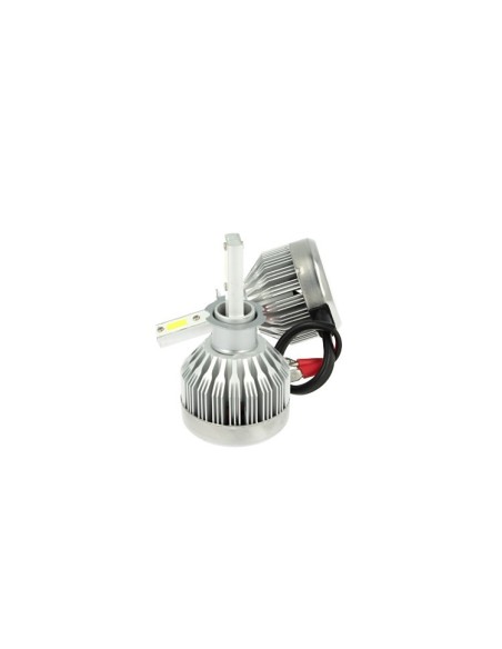Kit Full Lampada Led Cob H3 20W 12V 24V Bianco 6000K Per Abbagliante e Fendinebbia Senza Driver