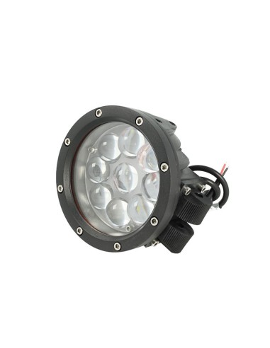 Fanale Led Rotondo Supplementare Ausiliario 45W 12V 24V 36V 48V 60V Faro Da Lavoro Di Profondita Per Jeep Camion Tir Barca Super
