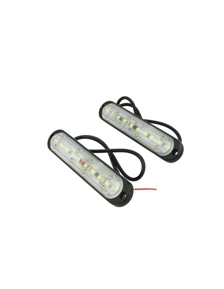Luci Diurne Led DRLs Driving Light 12V 24V 10X1W IP68 Universale Per Auto Camper Furgone Camion