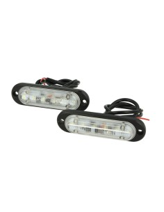 Luci Diurne Led DRLs Driving Light 12V 24V 6X1W IP68 Universale Per Auto Camion