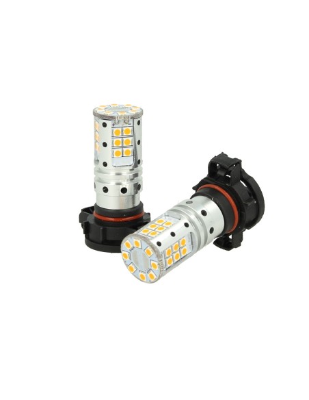 Lampada Led PSX24W Canbus Arancione 12V 25W Reale Luci Fendinebbia Citroen DS3 C3 Jeep Grand Cherokee IV Peugeot 206 207 3008 Re