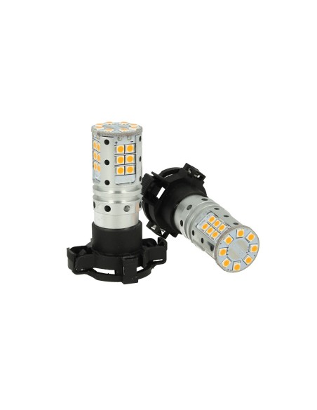 Lampada Led PY24W Canbus Arancione Per Frecce Anteriore Audi R8 BMW X3 X5 X6 Z4 Fiat 500 Bravo Renault Clio Megane No Errore 12V