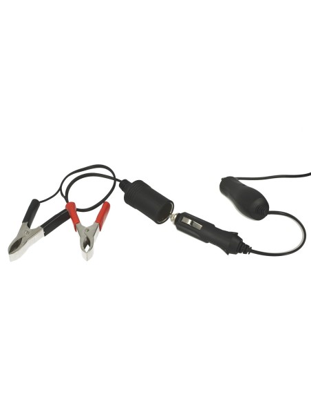 Lampada Torcia Led Officina Slim 7mm 12V 2W 15 Smd Presa Accendisigari Pinze a Coccodrillo Batteria Cavo 5 Metri