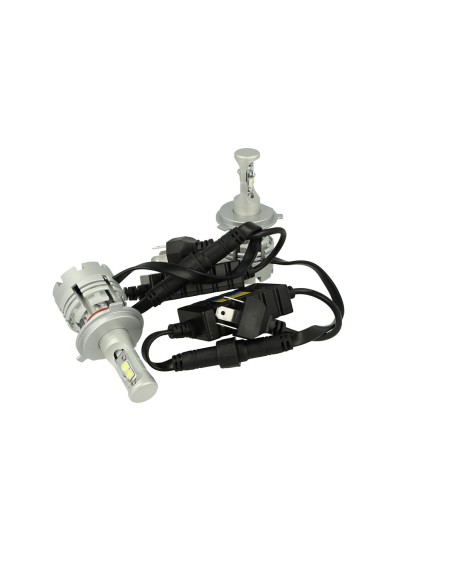 Kit Full Led Canbus H4 40W/40W Premium Modello Top Specifico Per Camion 24V e Auto Lussuoso Ultima Generazione Con Cree XHP50