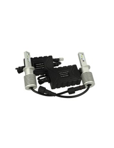 Kit Full Led Canbus H1 30W Slim 12V 24V Dissipatore In Alluminio 3000 Lumens Bianco Ghiaccio