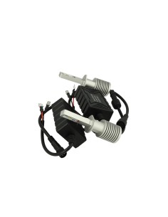 Kit Full Led Canbus H1 30W Slim 12V 24V Dissipatore In Alluminio 3000 Lumens Bianco Ghiaccio 2