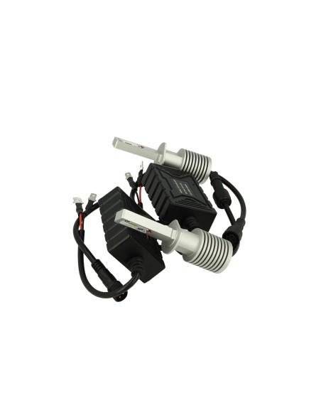 Kit Full Led Canbus H1 30W Slim 12V 24V Dissipatore In Alluminio 3000 Lumens Bianco Ghiaccio