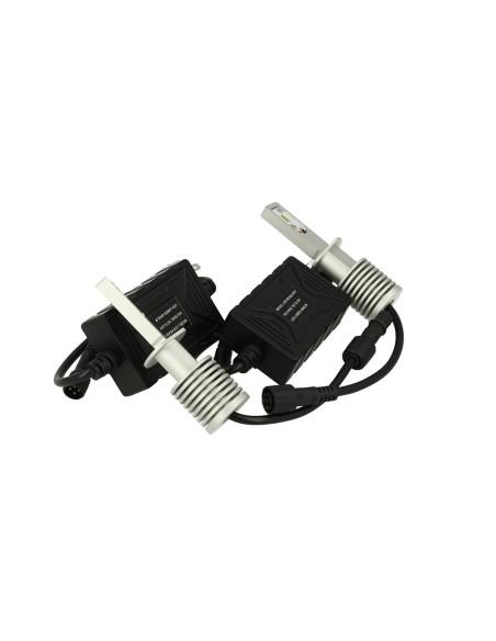 Kit Full Led Canbus H1 30W Slim 12V 24V Dissipatore In Alluminio 3000 Lumens Bianco Ghiaccio
