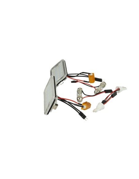 Kit Luci Targa Led Fiat 500 500C 51800482 Bianco Canbus No Errore 12V Resistenza Inclusa