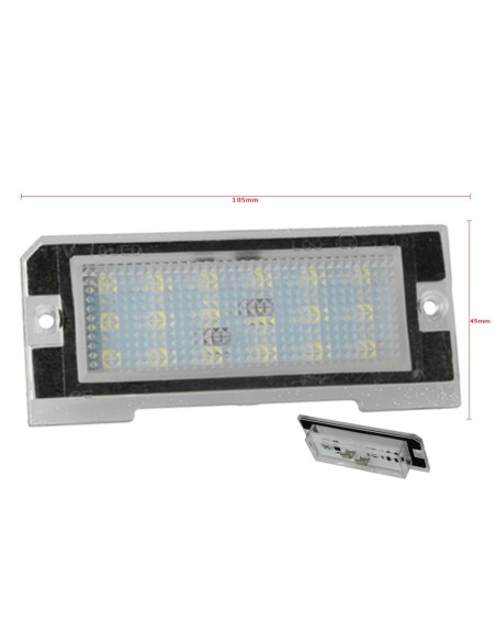 Kit Luci Targa Led Land Rover Freelander 1 Bianco Canbus No Errore 12V 5W