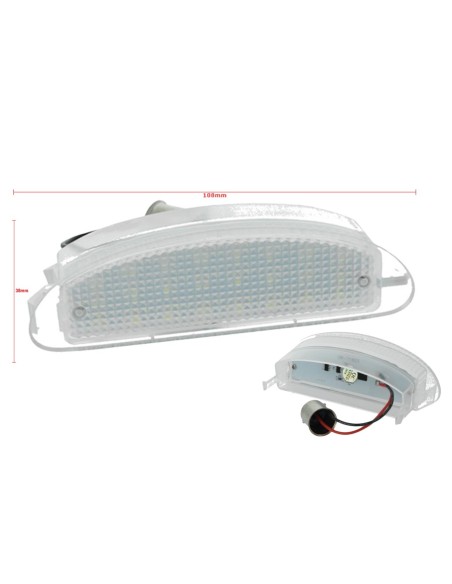 Kit Luci Targa Led Renault Clio II 1998-2005 Twingo I 1993-2007 Canbus Bianco