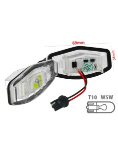 Kit Luci Targa Led Honda XRV X-RV 2015 Canbus Bianco No Errore 12V 2W