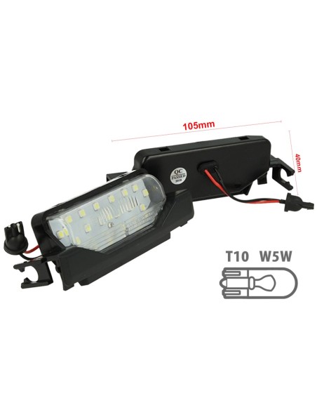 Kit Luci Targa Led Mazda 6 2009-2015 Bianco Canbus No Errore 12V 2W