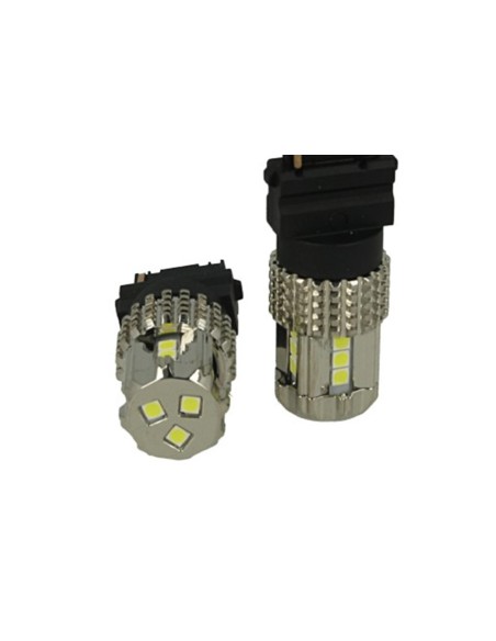 Lampada Led 3156 T25 P27W 12V 45W No Polarita Bianco Super Potente Luminoso