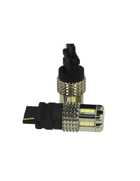 Lampada Led 3156 T25 P27W 12V 45W No Polarita Bianco Super Potente Luminoso