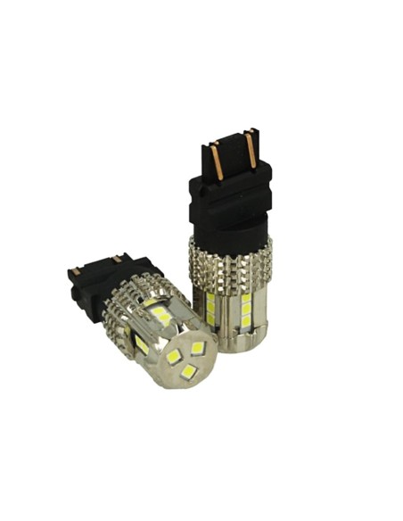 Lampada Led 3157 T25 12V 45W Bianco No Polarita Super Luminoso Compatibile Con Attacco CK Auto Americano