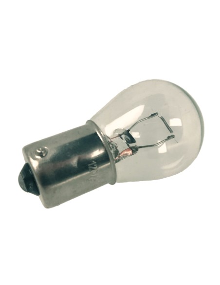 10 Pezzi Lampada Alogena S25 PY21W BAU15S 12V 21W Singolo Filamento Trasparente Piedi Storti