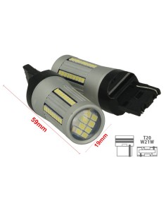 Lampada Led T20 Canbus 12V 25W Reale Per Luci Diurne VW Touran Audi Q3 Lancia Ypsilon Iveco Daily Fiat Nuova 500 Mono Filamento