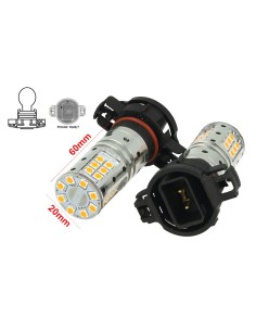 Lampada Led PSY24W Canbus Arancione 12V 25W Reale Per Audi A1 A3 A6 Q5 VW Golf VI Passat Touareg Opel Astra Land Rover Discovery