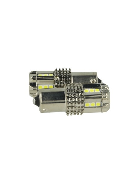 Lampada Led BA15S 1156 P21W 12V 45W Canbus Luci Diurne Audi Q7 A3 A6 Fiat 500X Renault Megane 3