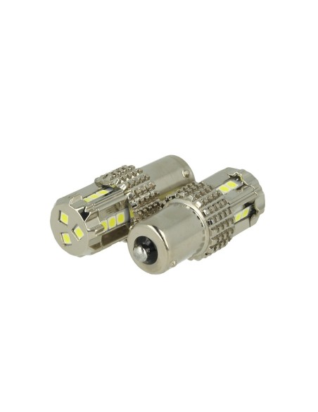 Lampada Led BA15S 1156 P21W 12V 45W Canbus Luci Diurne Audi Q7 A3 A6 Fiat 500X Renault Megane 3
